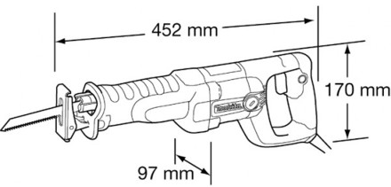 Пила сабельная Makita JR3050T купить в Нижневартовске
