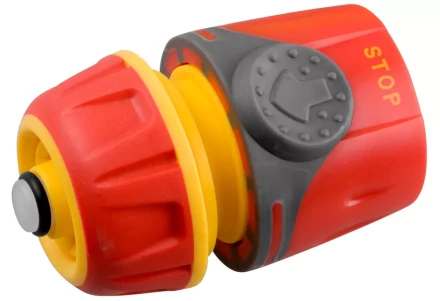 Соединитель GRINDA "Premium" с автостопом, пластмассовый с TPR, 1/2" 8-426429 купить в Нижневартовске