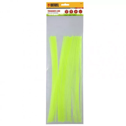 Леска для триммера круглая нарезанная 2,4 мм х 30 см 50 шт Flex cord Denzel 96101 купить в Нижневартовске