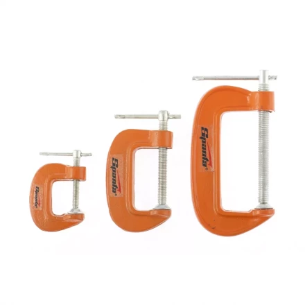 Набор: струбцины G-образные, 3 шт., 25-50-75 мм SPARTA 206755 купить в Нижневартовске