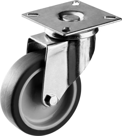 ЗУБР d 75 мм, г/п 60 кг, резина/полипропилен, термопластичное поворотное колесо, Профессионал (30946-75-S) купить в Нижневартовске