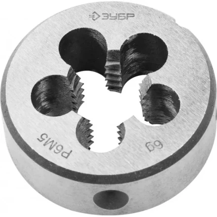 Плашка ЗУБР "ЭКСПЕРТ" круглая машинно-ручная для нарезания метрической резьбы, мелкий шаг, М14 x 1,25 4-28023-14-1.25 купить в Нижневартовске