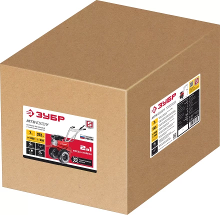 ЗУБР увеличенные колеса, 7 л.с., мотоблок с понижающей передачей (МТБ-400 У) купить в Нижневартовске