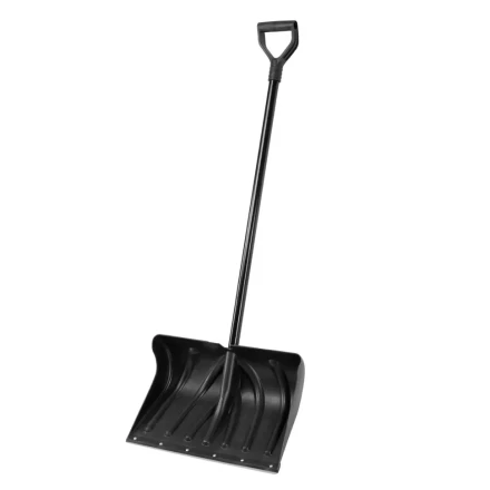Лопата для уборки снега пластиковая, 490х325х1380 мм, стальной черенок, Palisad 61661 купить в Нижневартовске