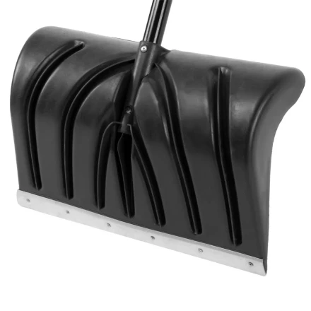 Лопата для уборки снега пластиковая, 490х325х1380 мм, стальной черенок, Palisad 61661 купить в Нижневартовске