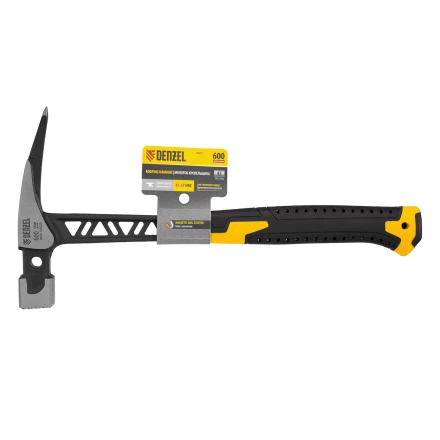 Молоток кровельщика 600 г, цельнокованый, боек с магнитом, двухкомп. обрезин. рук-ка Denzel 10623 купить в Нижневартовске