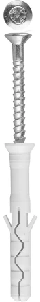 Дюбель-гвоздь ЗУБР "ПРОФЕССИОНАЛ" нейлоновый, потайный бортик, 8 x 100 мм, 50 шт 4-301375-08-100 купить в Нижневартовске
