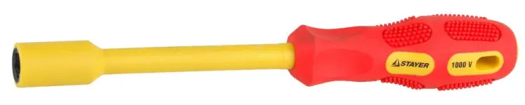 Отвертка STAYER "INSULATED" MAX-GRIP диэлектрич, Cr-V, HEX 12x125мм 25829-12-125 G купить в Нижневартовске