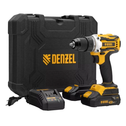 Дрель-шуруповерт аккумуляторная Denzel  BLDL-18-0 26140, бесщет.2 Li-Ion, 18 В купить в Нижневартовске