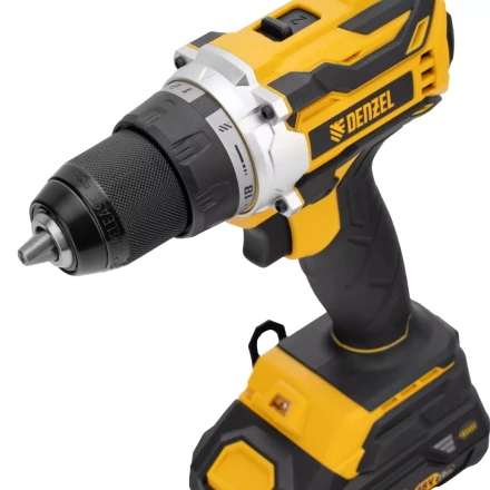 Дрель-шуруповерт аккумуляторная Denzel  BLDL-18-0 26140, бесщет.2 Li-Ion, 18 В купить в Нижневартовске