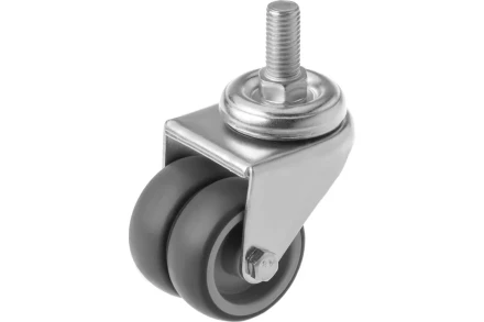 Колесо аппаратное поворотное SCtnd 25 50 мм двойное с болтом 1047170 купить в Нижневартовске