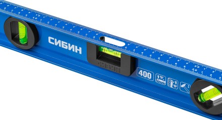 Уровень СИБИН двутавровый, 3 ампулы, измерительная линейка, 40см 34607-040 купить в Нижневартовске