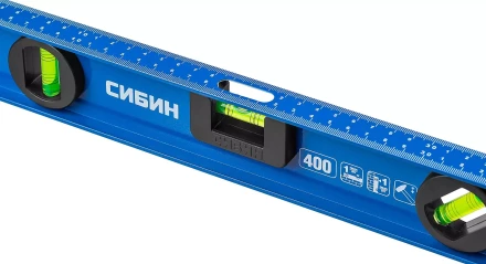 Уровень СИБИН двутавровый, 3 ампулы, измерительная линейка, 40см 34607-040 купить в Нижневартовске