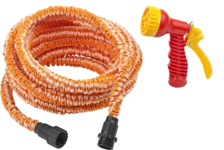 Набор поливочный GRINDA: удлиняющийся шланг 15м, пистолет-распылитель 7-ми позиционный 428496-15 купить в Нижневартовске