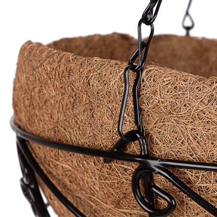 Кашпо подвесное с орнаментом Palisad, с кокосовой корзиной, диаметр 30 см, 690048 купить в Нижневартовске