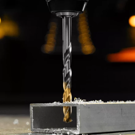 Сверло спиральное по металлу Denzel 8,5 x 117 мм, Р6М5, Golden Tip, 718240 купить в Нижневартовске