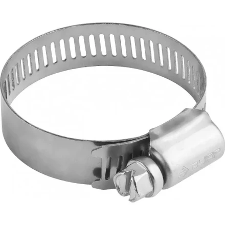 Хомуты ЗУБР "ЭКСПЕРТ", нерж. сталь, просечная лента 12 мм, 19-44 мм, 100 шт 37815-019-44-100 купить в Нижневартовске