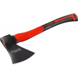 Топор ЗУБР "МАСТЕР" кованый с двухкомпонентной стеклопластиковой рукояткой, 1,0кг 2061-10