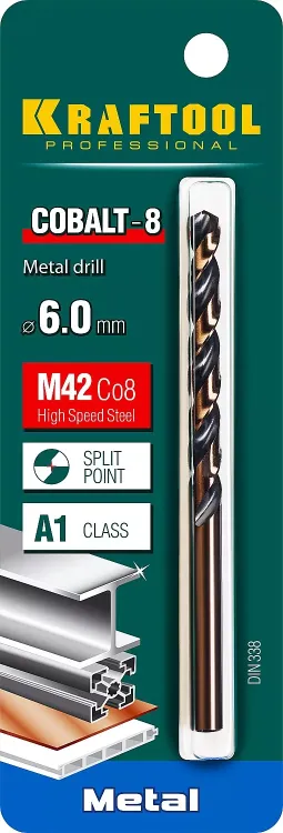 Сверла по металлу HSS-Co 29656-6 купить в Нижневартовске