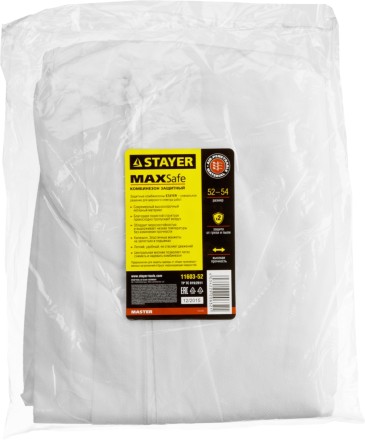 Комбинезон STAYER &quot;MASTER&quot; защитный из спанбонда, 52-54 размер 11603-52 купить в Нижневартовске