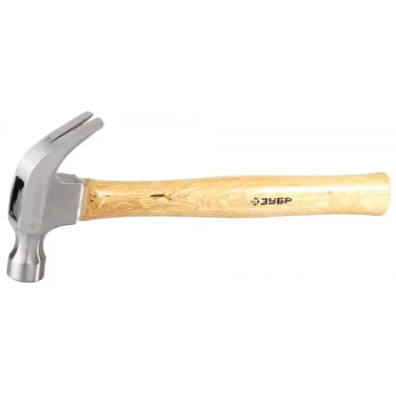 Молоток-гвоздодер ЗУБР кованый, с деревянной рукояткой, 375г 20237-375 купить в Нижневартовске