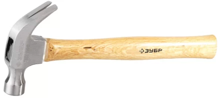 Молоток-гвоздодер ЗУБР кованый, с деревянной рукояткой, 375г 20237-375 купить в Нижневартовске