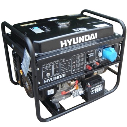 Бензогенератор Hyundai HHY 9000FЕ ATS + колеса купить в Нижневартовске