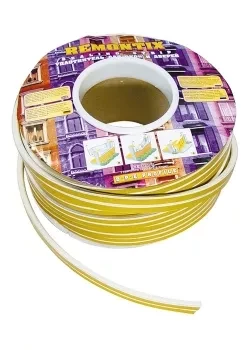 Уплотнитель коричневый СИБРТЕХ 100 м профиль "D" 93833 купить в Нижневартовске