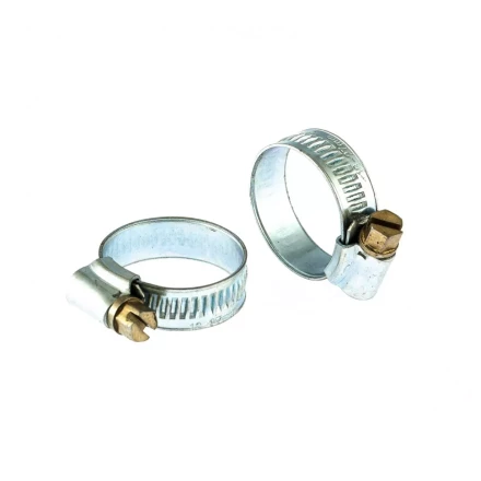 Хомуты металлические червячные 16-27 мм ширина 12 мм английский тип W1 2 шт Сибртех 47666 купить в Нижневартовске