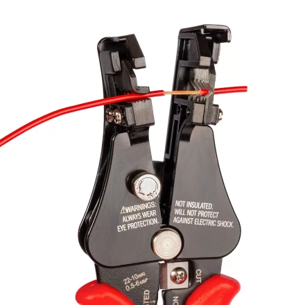 Полуавтоматический стриппер КВТ WS-03 для снятия изоляции с проводов 0.5–6.0 мм с функцией опрессовки и модулем резки CutPro (101542) купить в Нижневартовске