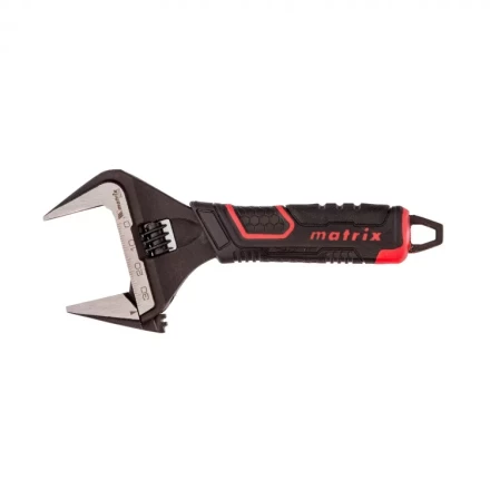 Ключ разводной Matrix тонкие губки фосфатированный двухкомпонентная рукоятка 150 мм 15576 купить в Нижневартовске