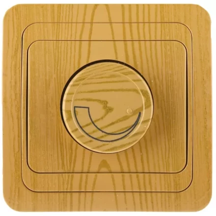 Диммер СВЕТОЗАР "ГАММА" цвет ольха, 60-800Вт SV-54142-A купить в Нижневартовске