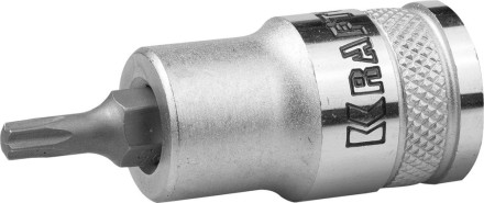 Торцовая бита-головка KRAFTOOL &quot;INDUSTRIE QUALITAT&quot;, материал S2, TORX, сатинированная, 1/2&quot;, Т25 27905-25_z01 купить в Нижневартовске