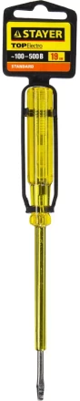 Пробник STAYER "STANDARD" электрический, 100-500В, 190мм, этикетка-флажок 2570-19_z01 купить в Нижневартовске