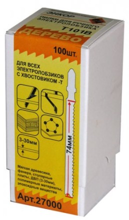 Пилка для электролобзика T101 B HCS 1шт/100 27000 купить в Нижневартовске