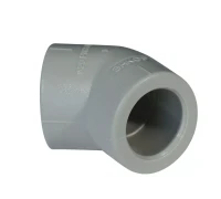 Уголок PP-R 45° 25мм серый (50/650) 44151