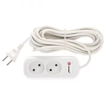 Удлинитель бытовой серия EU, без заземления, 7м, 2 роз., 6А Stern 95723 купить в Нижневартовске