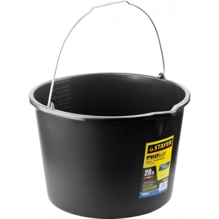 Ведро STAYER "PROFI" строительное пластмассовое с носиком, 20л 06083-20 купить в Нижневартовске