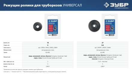 ЗУБР Универсал-42, 6 - 42 мм, труборез для меди и алюминия, Профессионал (23850) купить в Нижневартовске