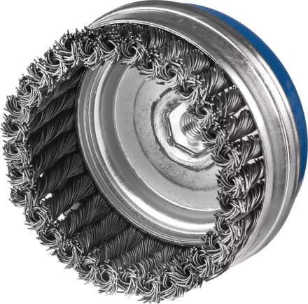 ЗУБР "ПРОФЕССИОНАЛ". Щетка чашечная усиленная для УШМ, плетеные пучки стальной проволоки 0,8мм, 100ммхМ14 35271-100_z02 купить в Нижневартовске