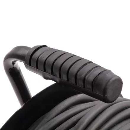 Удлинитель силовой 50 м, 16А, тип УХз16, КГ 3 x 2.5 мм, на стальной катушке, 4 розетки Сибртех 95880 купить в Нижневартовске