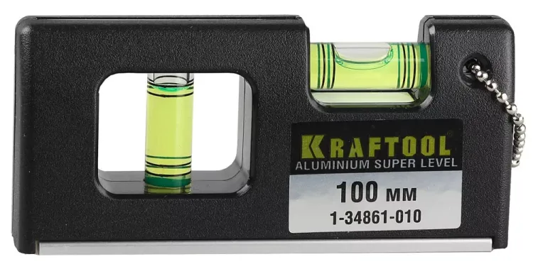 Уровень KRAFTOOL "PRO" "МИНИ" с магнитом, 2 ампулы, 100мм 1-34861-010 купить в Нижневартовске