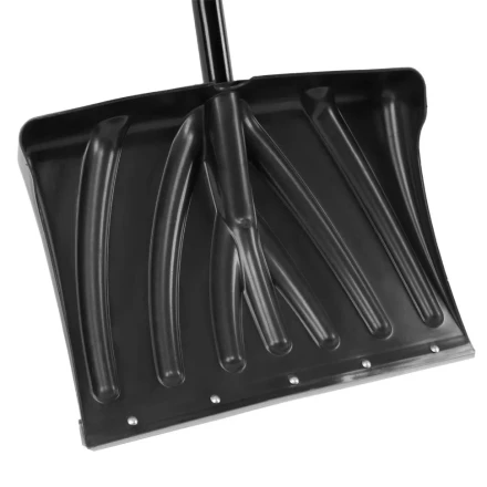 Лопата для уборки снега пластиковая, 450х325х1370 мм, стальной черенок, Palisad 61660 купить в Нижневартовске