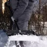 Лопата для уборки снега пластиковая, 450х325х1370 мм, стальной черенок, Palisad 61660 купить в Нижневартовске