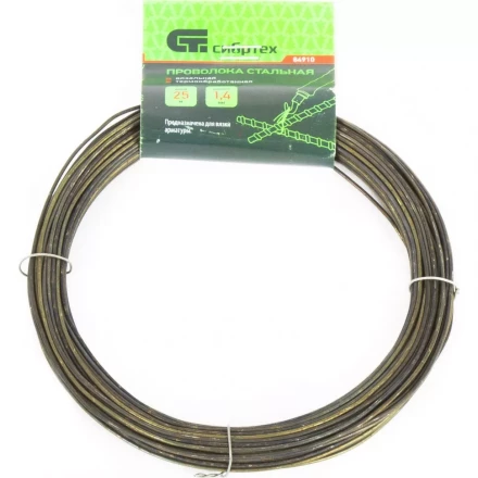 Проволока стальная 25 м вязальная термообработанная 1,4 мм Сибртех 84910 купить в Нижневартовске