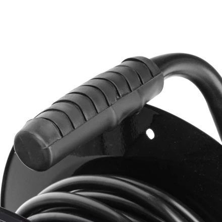 Удлинитель силовой Сибртех 20 м, 16А, тип УХз16, ПВС 3 x 2.5 мм, на стальной катушке, 4 розетки  95872 купить в Нижневартовске