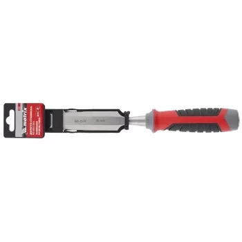 Долото-стамеска 26 мм 60 CrV трехкомпонентная обрезиненная рукоятка MATRIX 24761 купить в Нижневартовске