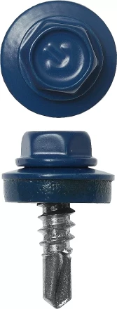 Саморезы ЗУБР "ПРОФЕССИОНАЛ" окраш., RAL 5005 синий насыщен., для крепл. кров. матер. к металл. констр., 5.5x25мм, 420шт 4-300315-55-025-5005 купить в Нижневартовске