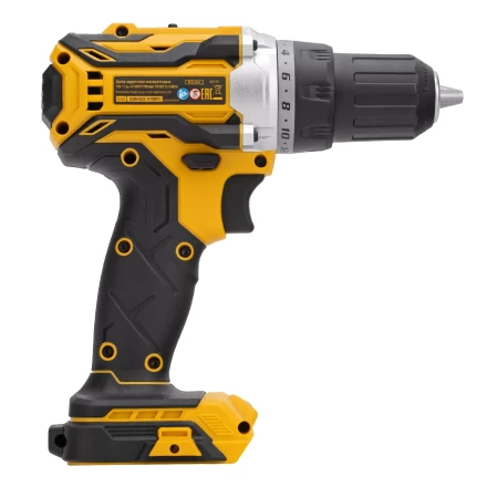 Дрель-шуруповерт аккумуляторная, бесщет.  Denzel 26141 BLDL-18-0 Li-Ion, 18 В купить в Нижневартовске