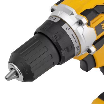 Дрель-шуруповерт аккумуляторная, бесщет.  Denzel 26141 BLDL-18-0 Li-Ion, 18 В купить в Нижневартовске